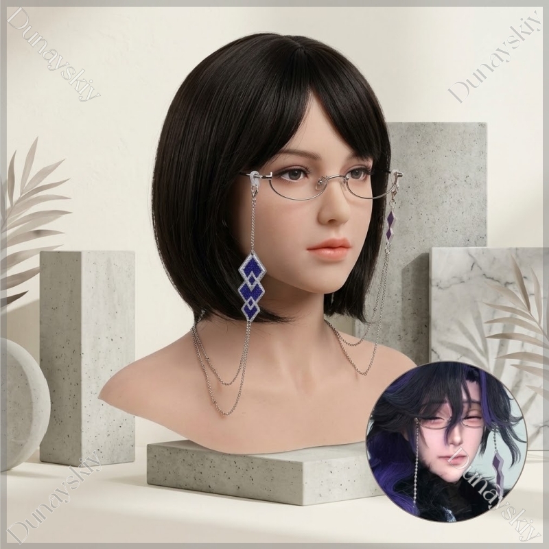 Anime Cosplay Glasses - نظارات جينشين إمباكت بانتالون نصف إطار