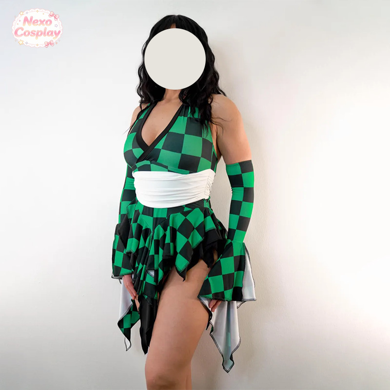 Anime Cosplay Tanjiro - بدلة سباحة تنديرو كامادو بتصميم مخصص