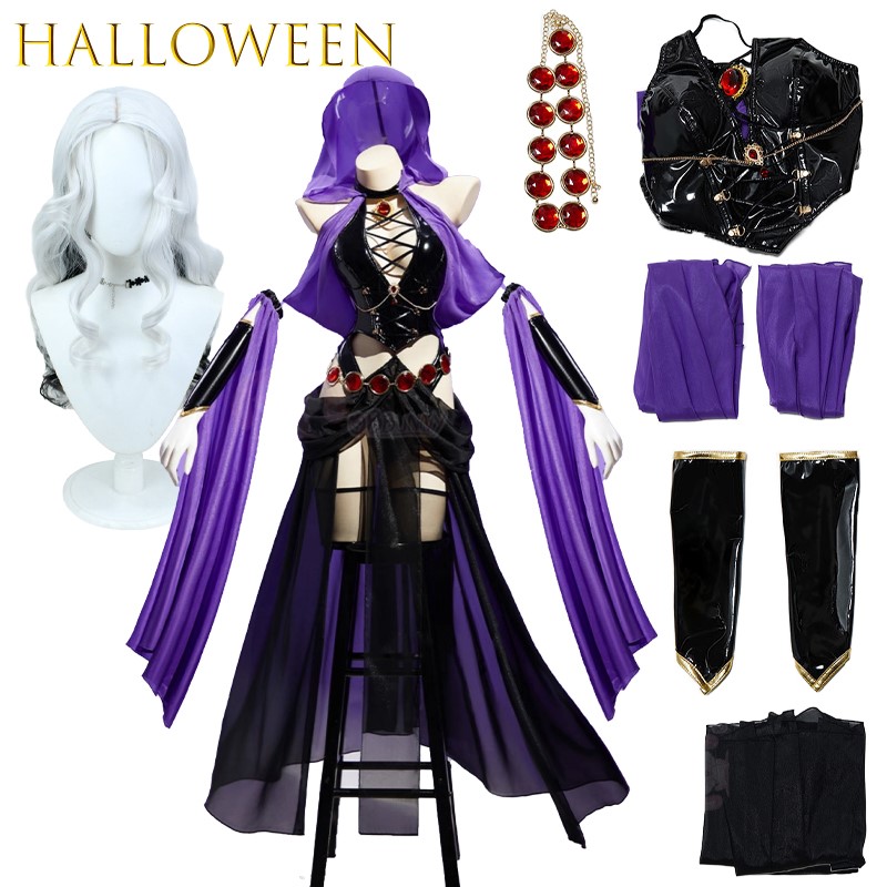 Anime Cosplay Outfits Female - AWitch مأدبة الأرجواني فستان راقصة بولي