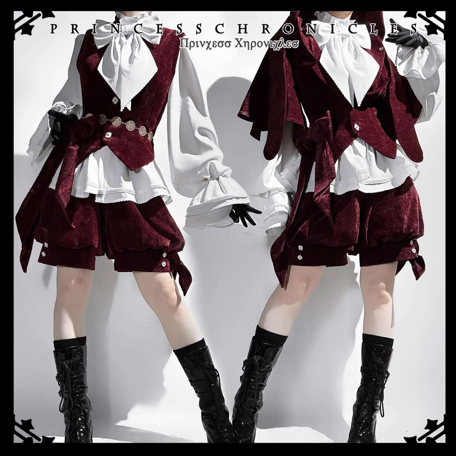 Anime Cosplay Red - معطف أحمر لطيف لوليتا آذان أرنب