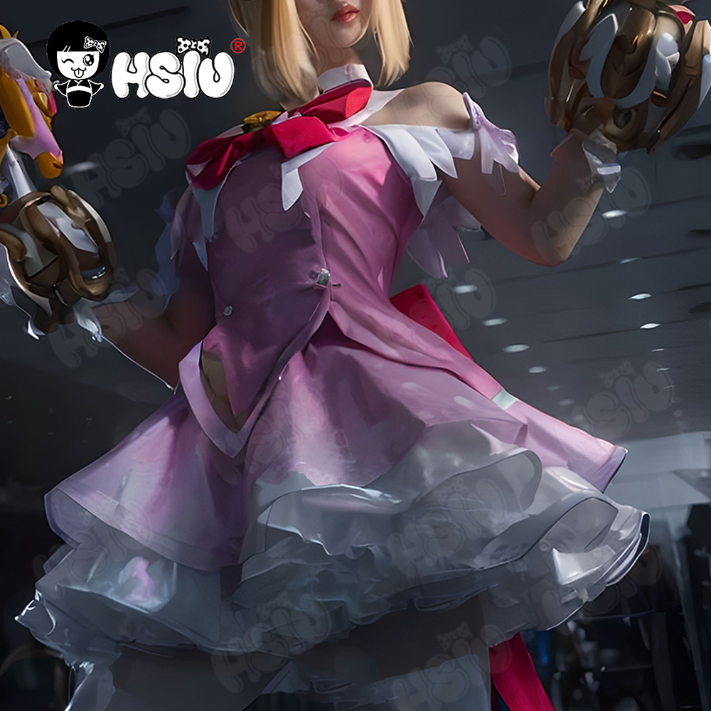 Anime Cosplay Pink - جونو تأثيري حلي شعر مستعار HSIU