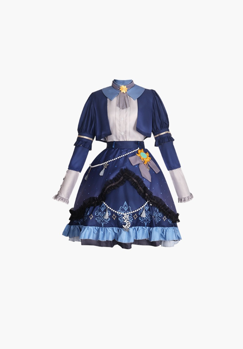 2025 PJSK نجوم فستان ملون ل Ak - مراجعة Anime Cosplay Costumes Female وسعره