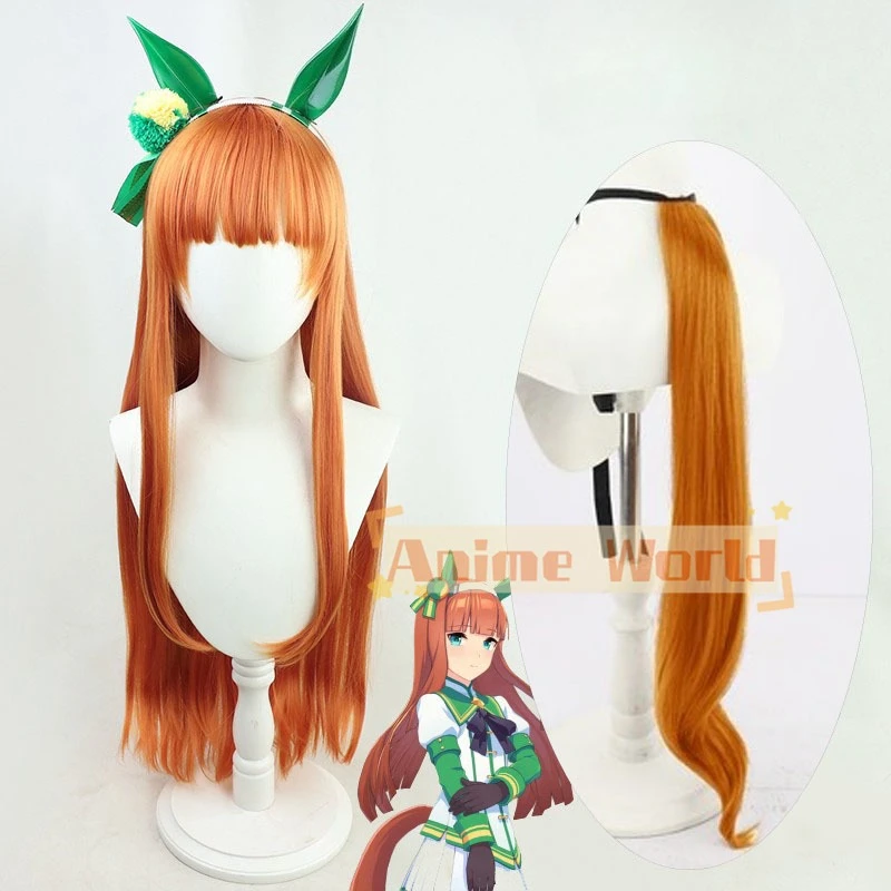 شعر مستعار طويل برتقالي صناعي  - مراجعة Anime Cosplay Orange Hair وسعره
