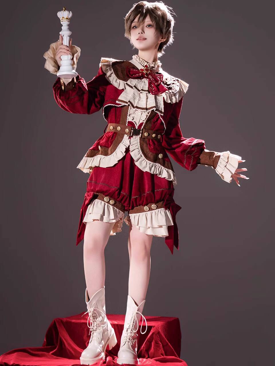 جديد فطيرة الشاي الأسود لوليتا - مراجعة Anime Cosplay Red وسعره
