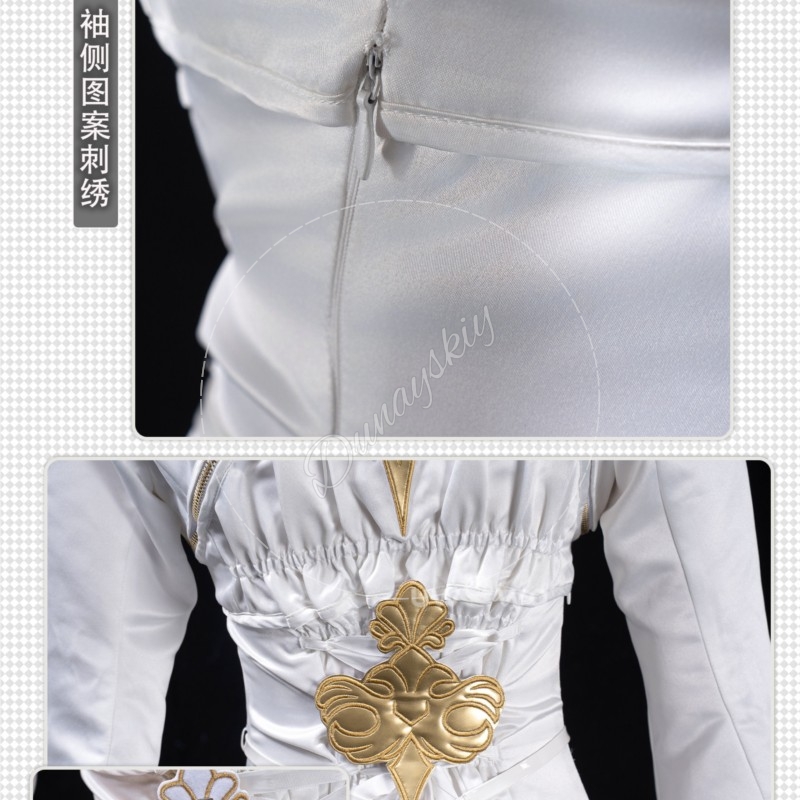 زي تنكري أبيض لشخصية أنثى بأسل - مراجعة Anime Cosplay Outfits Female وسعره