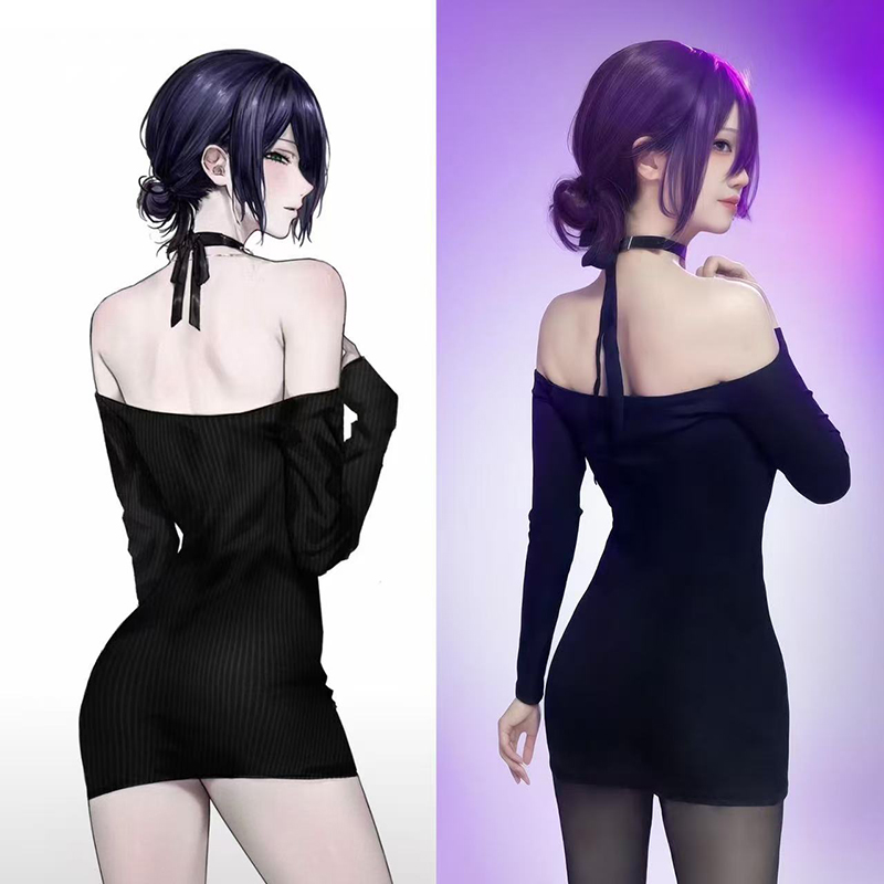 أنيمي بالمنشار رجل Reze تأثيري - مراجعة Anime Cosplay Black Girl وسعره