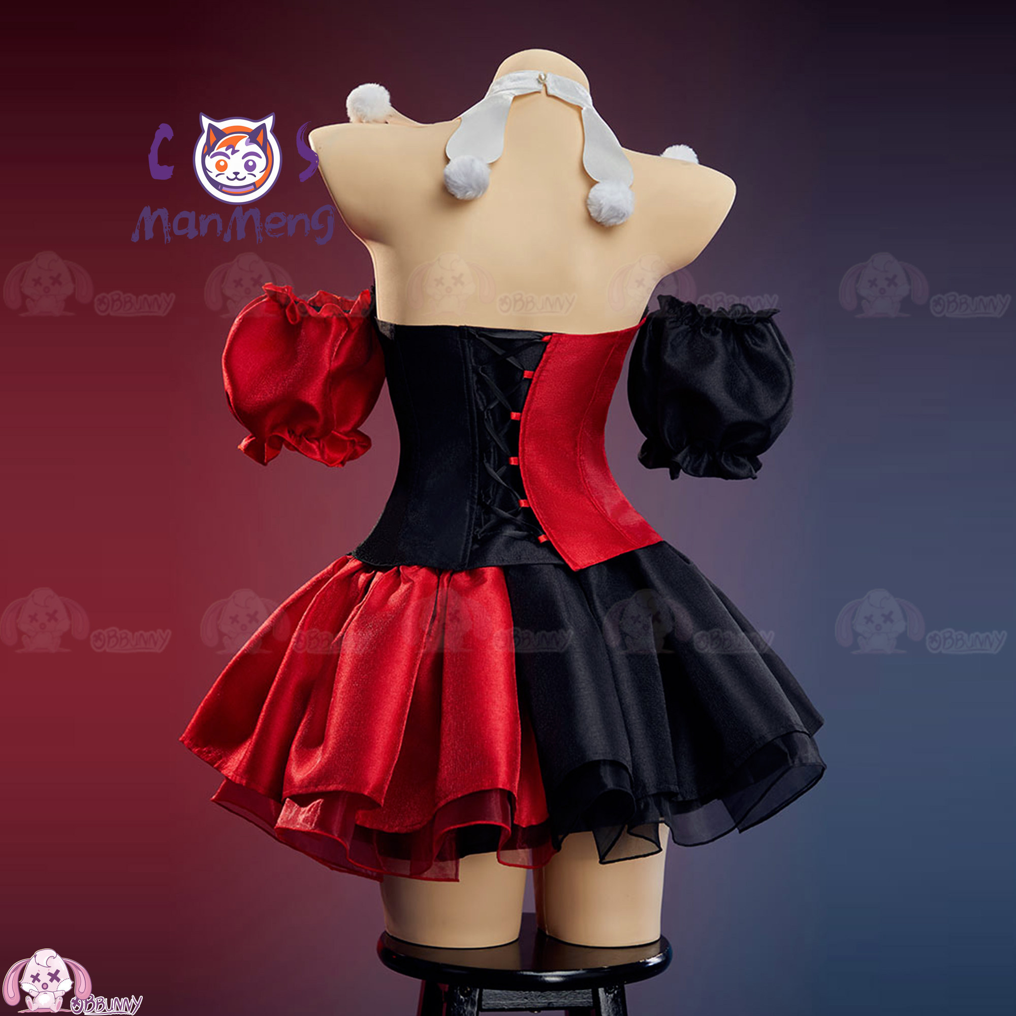 تنورة خصر جديدة بتصميم مهرج عل - مراجعة Anime Cosplay Red وسعره