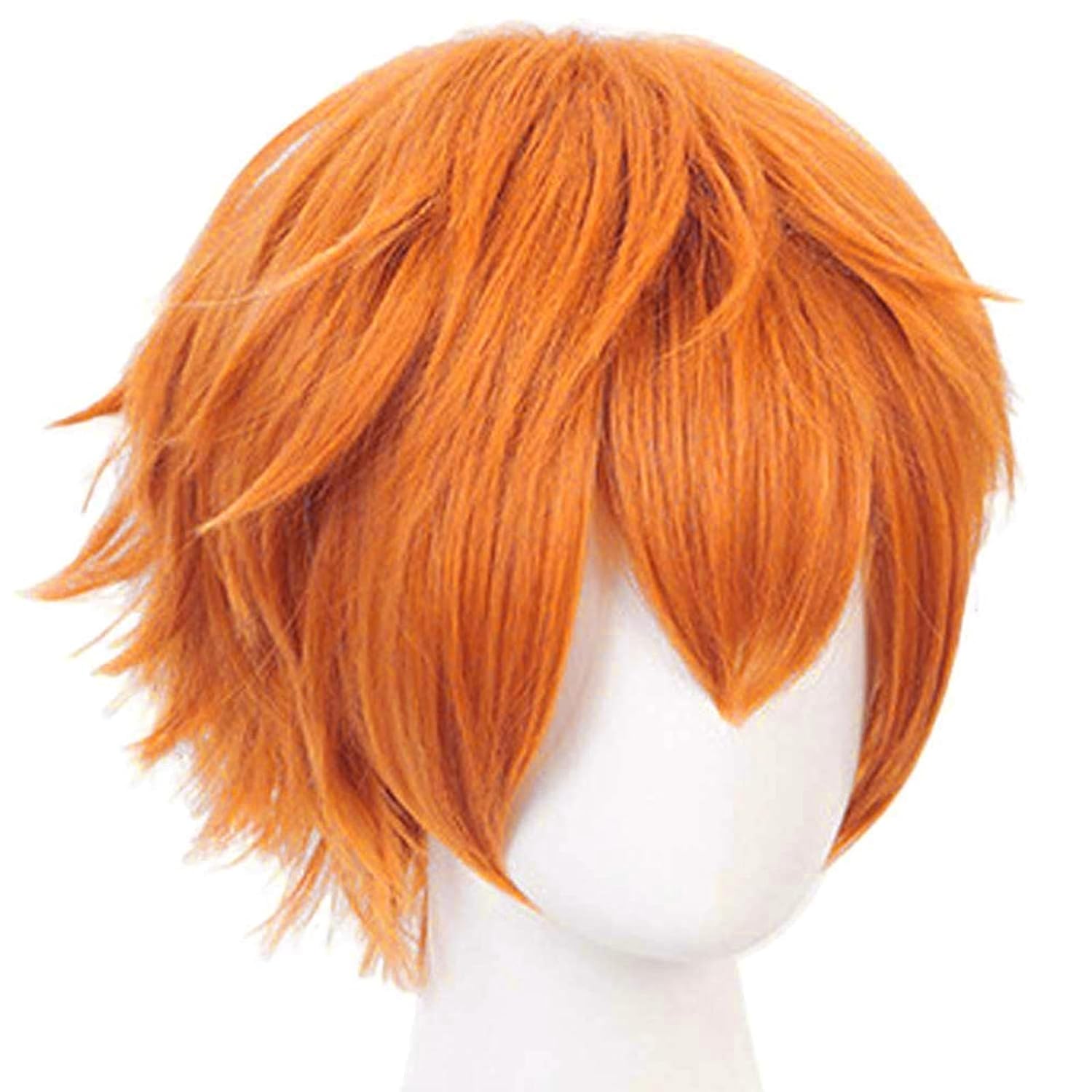 شعر مستعار برتقالي قصير للرجال - مراجعة Anime Cosplay Orange Hair وسعره